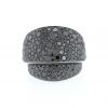 De Grisogono  ring in blackened gold and diamonds - 360 thumbnail