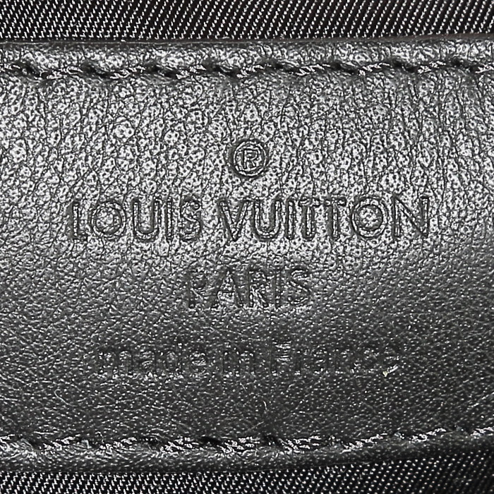 Zaino Louis Vuitton Jungle Dots Palm Springs in tela monogram marrone e pelle nera - Detail D3