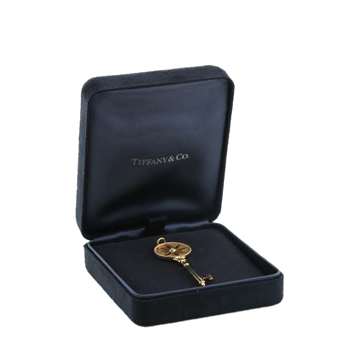 Ciondolo Tiffany & Co Clé Marguerite in oro giallo e diamante - Detail D2