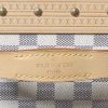 Malle Louis Vuitton   en toile damier azur et cuir naturel - Detail D2 thumbnail