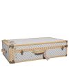 Louis Vuitton   trunk  in azur damier canvas  and natural leather - Detail D3 thumbnail