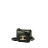 Celine  Triomphe mini  shoulder bag  in black leather - 00pp thumbnail