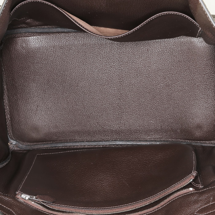 Borsa Hermès  Birkin 35 cm in pelle togo marrone - Detail D2