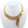 Vintage   1950's necklace in yellow gold - 360 thumbnail