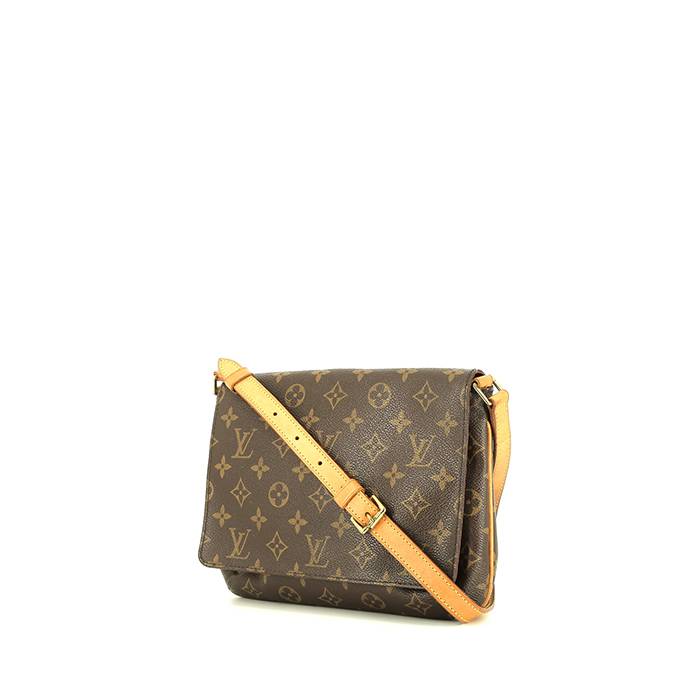 Extension-fmedShops, Bolso de mano Louis Vuitton Looping en lona Monogram  marrón y cuero natural Louis Vuitton Musette 398927