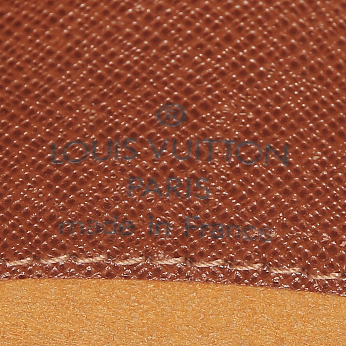 Louis Vuitton  Musette Tango shoulder bag  in brown monogram canvas  and natural leather - Detail D3