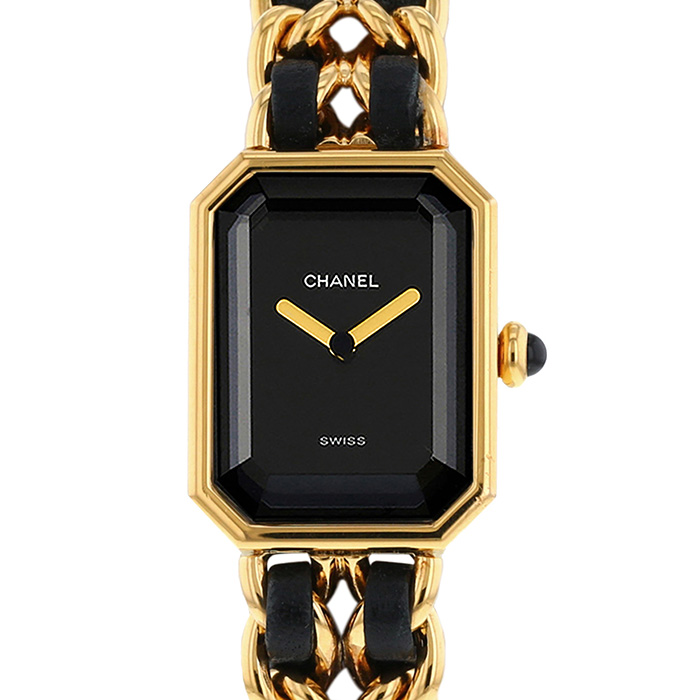 Orologio Chanel Première taglia L  in oro placcato Circa 1990