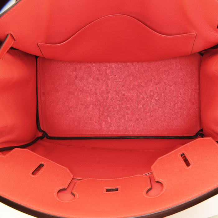 Borsa Hermès  Birkin 35 cm in pelle Epsom rosa Jaipur - Detail D2