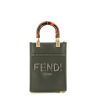 Fendi  Sunshine handbag  in Gris Asphalt leather - 360 thumbnail