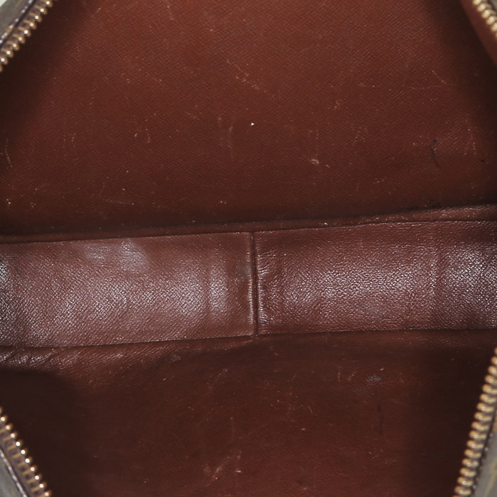 Louis Vuitton  Boulogne handbag  in brown monogram canvas  and natural leather - Detail D2