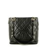 Bolso de mano Chanel   en cuero granulado acolchado negro - 360 thumbnail