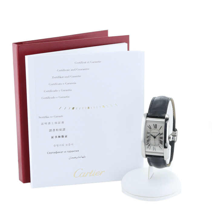 Reloj Cartier Tank Américaine de acero Ref: Cartier - 3972  Circa 2017 - Detail D2