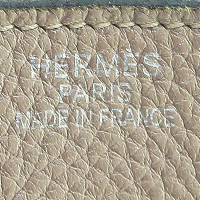 Borsa Hermès  Birkin 35 cm in pelle togo bianca Nata - Detail D3