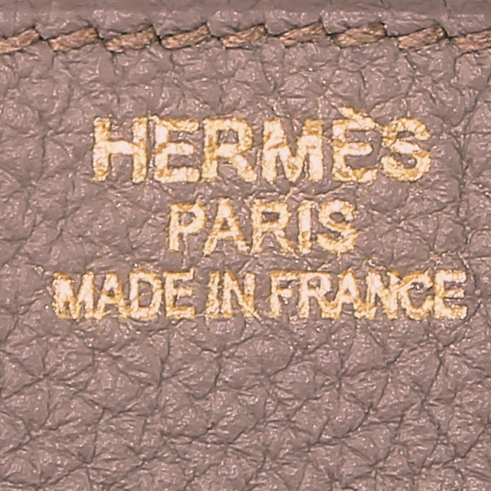 Sac à main Hermès  Birkin 35 cm en cuir togo gris étain - Detail D3