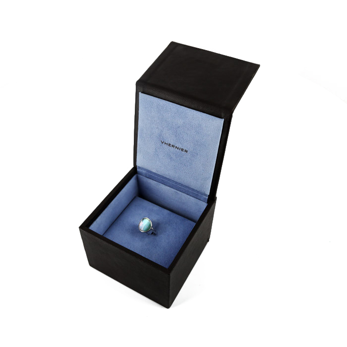 Vhernier Giotto ring in white gold and mother of pearl - Detail D2