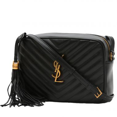 Borsa a tracolla Saint Laurent  Lou Sac Caméra in pelle trapuntata nera