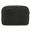 Saint Laurent  Lou Sac Caméra shoulder bag  in black quilted leather - Detail D7 thumbnail