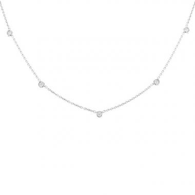 Dior Mimioui necklace in white gold and diamonds
