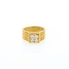 Anello Vintage  in oro giallo e diamanti - 360 thumbnail