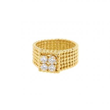Bague Vintage  en or jaune et diamants