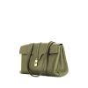 Borsa Celine  Sac 16 in pelle martellata verde kaki - 00pp thumbnail