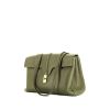 Celine  Sac 16 handbag  in khaki grained leather - 00pp thumbnail
