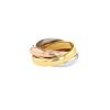 Cartier Trinity medium model ring in 3 golds - 00pp thumbnail