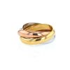 Cartier Trinity medium model ring in 3 golds - 360 thumbnail