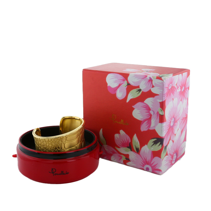 Bracelet manchette Pomellato Cocco en or jaune