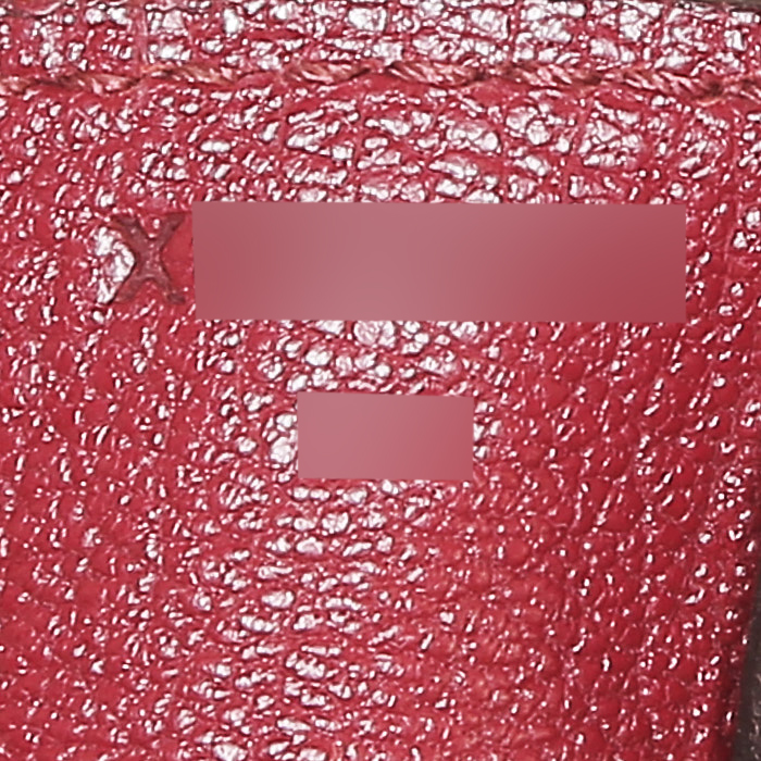 Borsa Hermès  Birkin 35 cm in pelle togo rossa - Detail D4