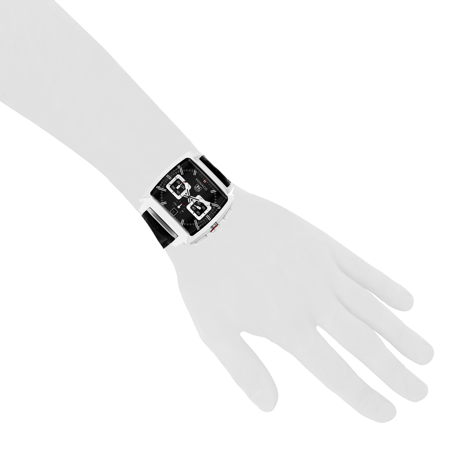 Montre TAG Heuer Monaco en acier Ref: Tag Heuer - 2113  Vers 2010 - Detail D1