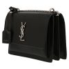 Borsa a tracolla Saint Laurent  Sunset modello medio  in pelle nera - Detail D3 thumbnail