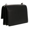 Saint Laurent  Sunset medium model  shoulder bag  in black leather - Detail D6 thumbnail