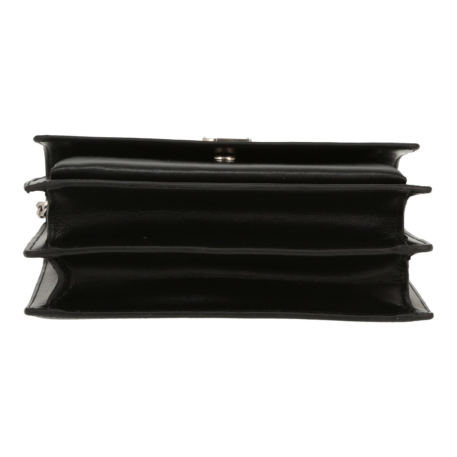 Bolso bandolera Saint Laurent «Sunset», modelo mediano, de piel negra - Detail D1