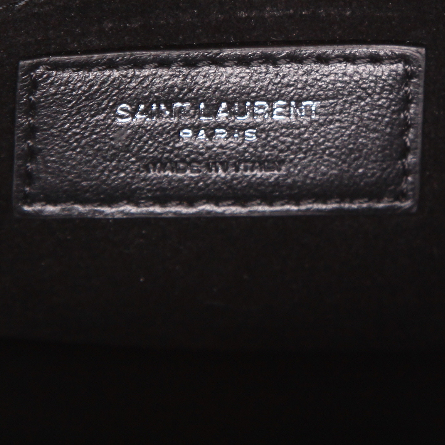 Saint Laurent Sunset medium-sized shoulder bag in black leather - Detail D2