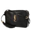 Saint Laurent  Lou Sac Caméra shoulder bag  in black leather - 00pp thumbnail