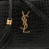 Saint Laurent  Lou Sac Caméra shoulder bag  in black leather - Detail D1 thumbnail