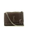 Saint Laurent  Sunset medium model  handbag  in brown leather - 360 thumbnail
