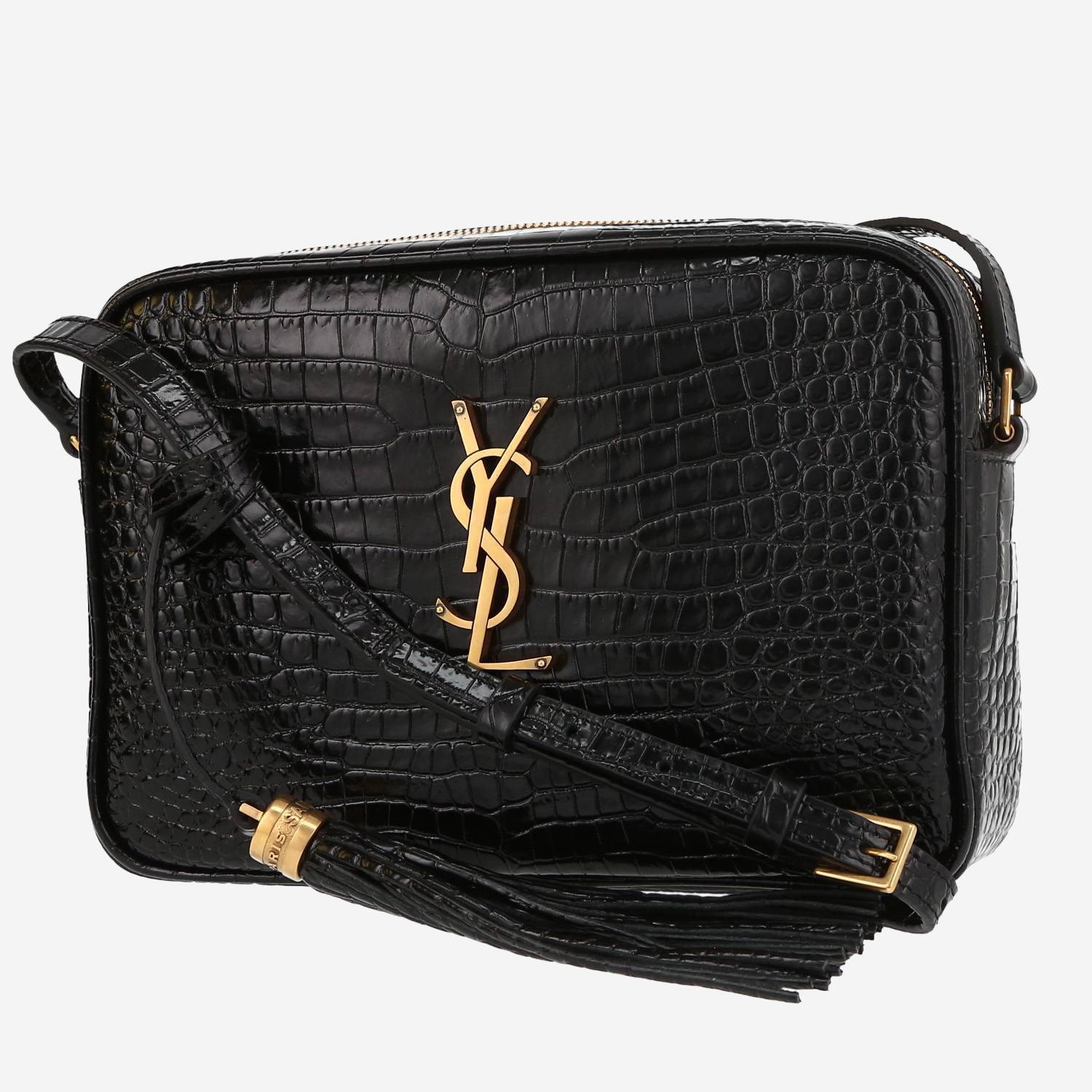 Sac bandoulière Saint Laurent  Lou Sac Caméra en cuir noir