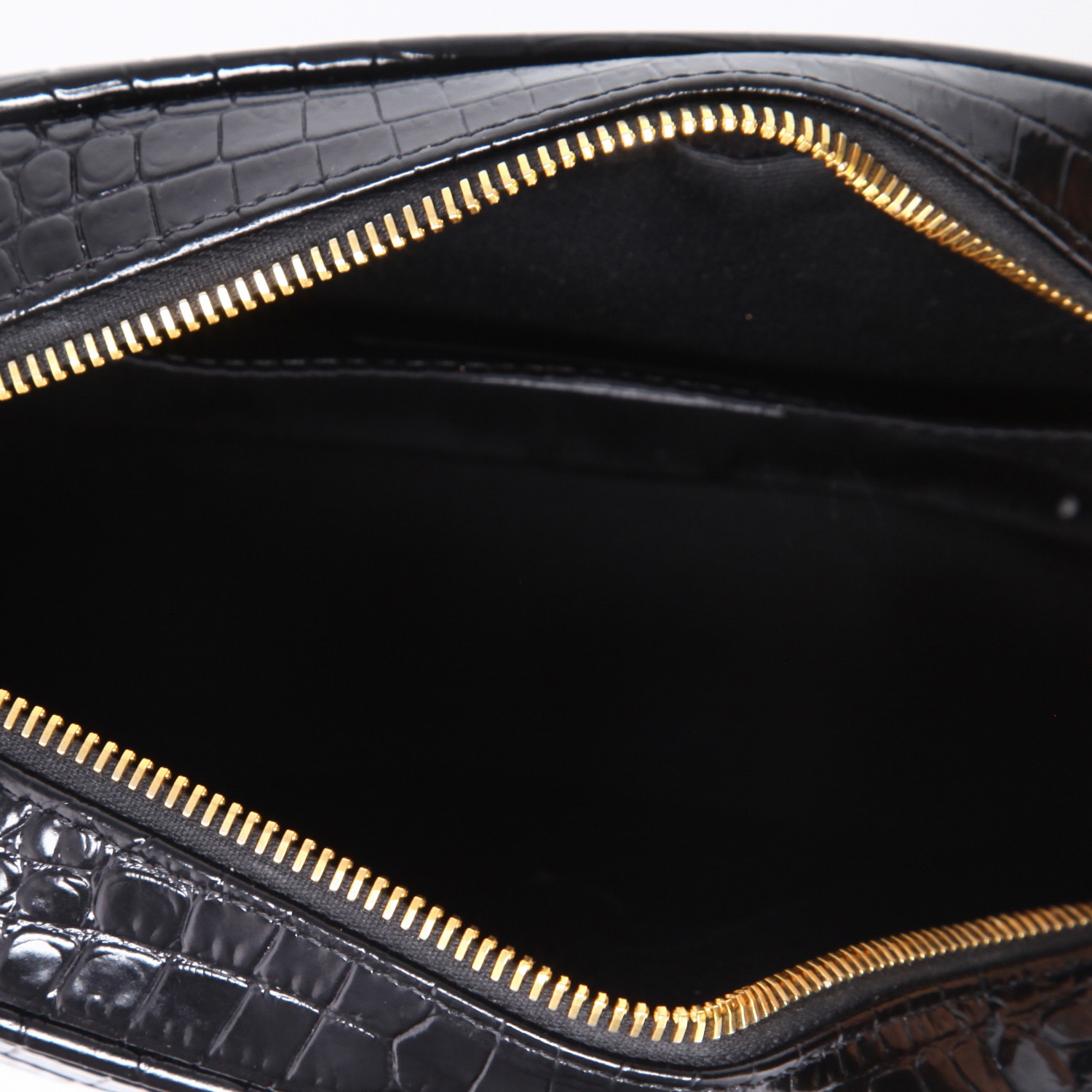 Sac bandoulière Saint Laurent  Lou Sac Caméra en cuir noir - Detail D8