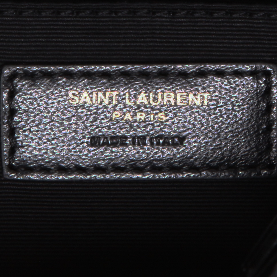 Borsa a tracolla Saint Laurent  Lou Sac Caméra in pelle nera - Detail D9