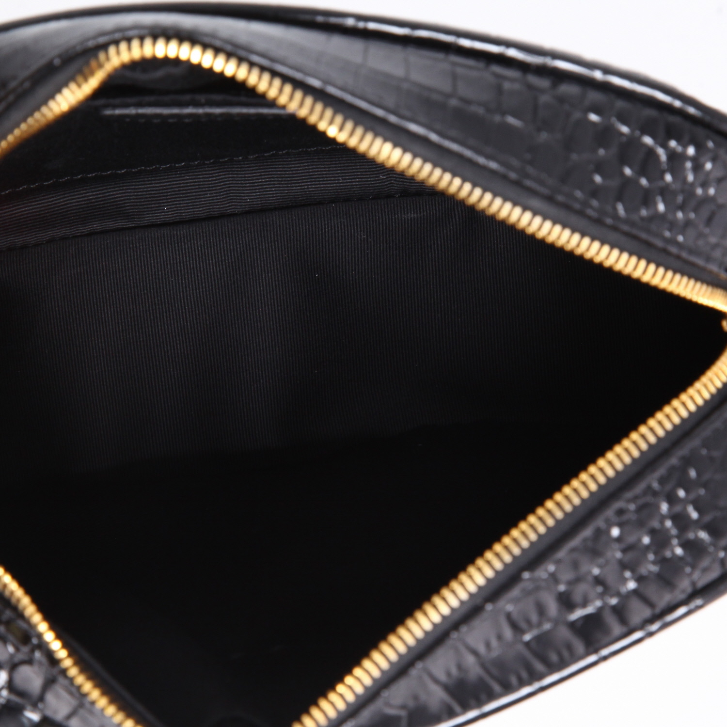 Sac bandoulière Saint Laurent  Lou Sac Caméra en cuir noir - Detail D8