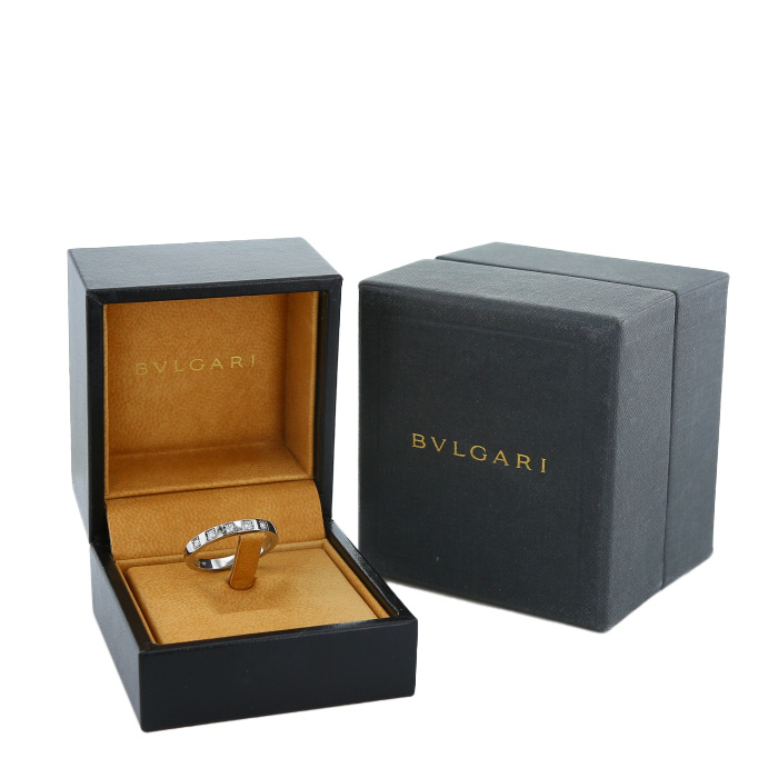 Fede nuziale Bulgari  in platino e diamanti - Detail D2