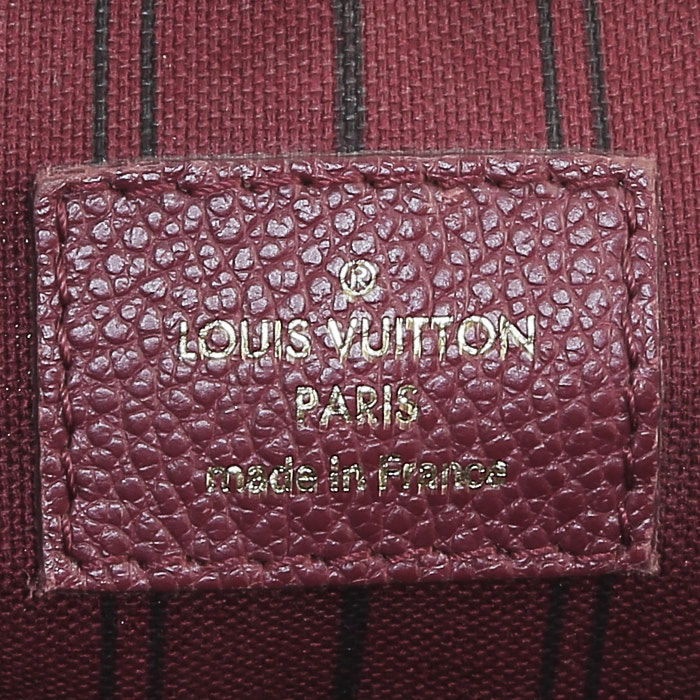 Bolso Cabás Louis Vuitton  Lumineuse en cuero monogram huella color frambuesa - Detail D4