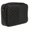 Saint Laurent  Lou Sac Caméra shoulder bag  in black quilted leather - Detail D6 thumbnail