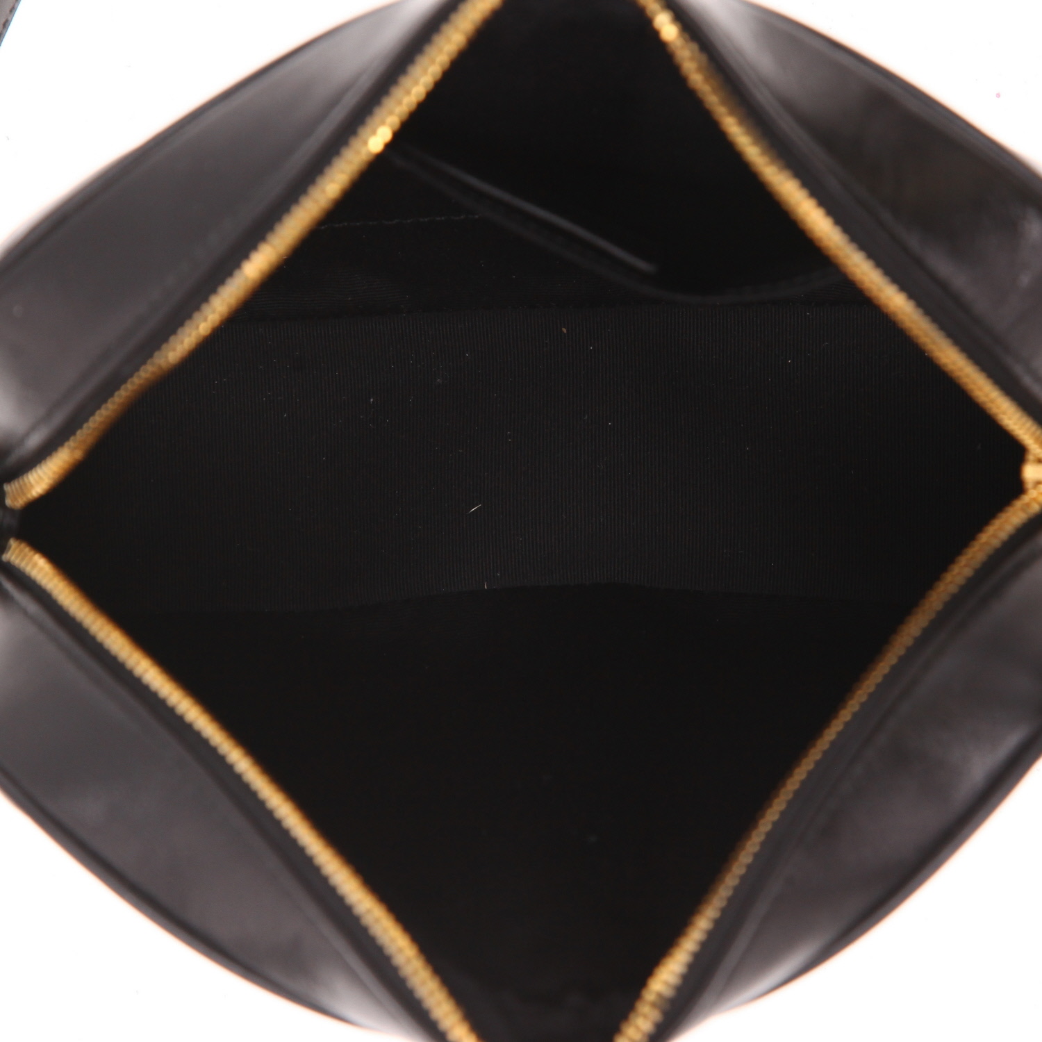 Saint Laurent  Lou Sac Caméra shoulder bag  in black quilted leather - Detail D3