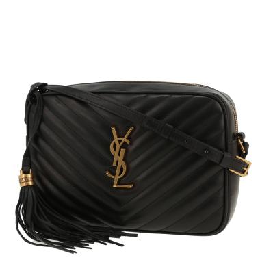 Bolso bandolera Saint Laurent  Lou Sac Caméra en cuero acolchado negro
