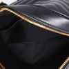 Sac bandoulière Saint Laurent  Lou Sac Caméra en cuir matelassé noir - Detail D8 thumbnail