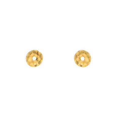Dinh Van Pi Chinois small earrings and 24 carats yellow gold
