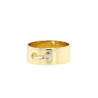 Anello Dinh Van Serrure in oro giallo e diamante
